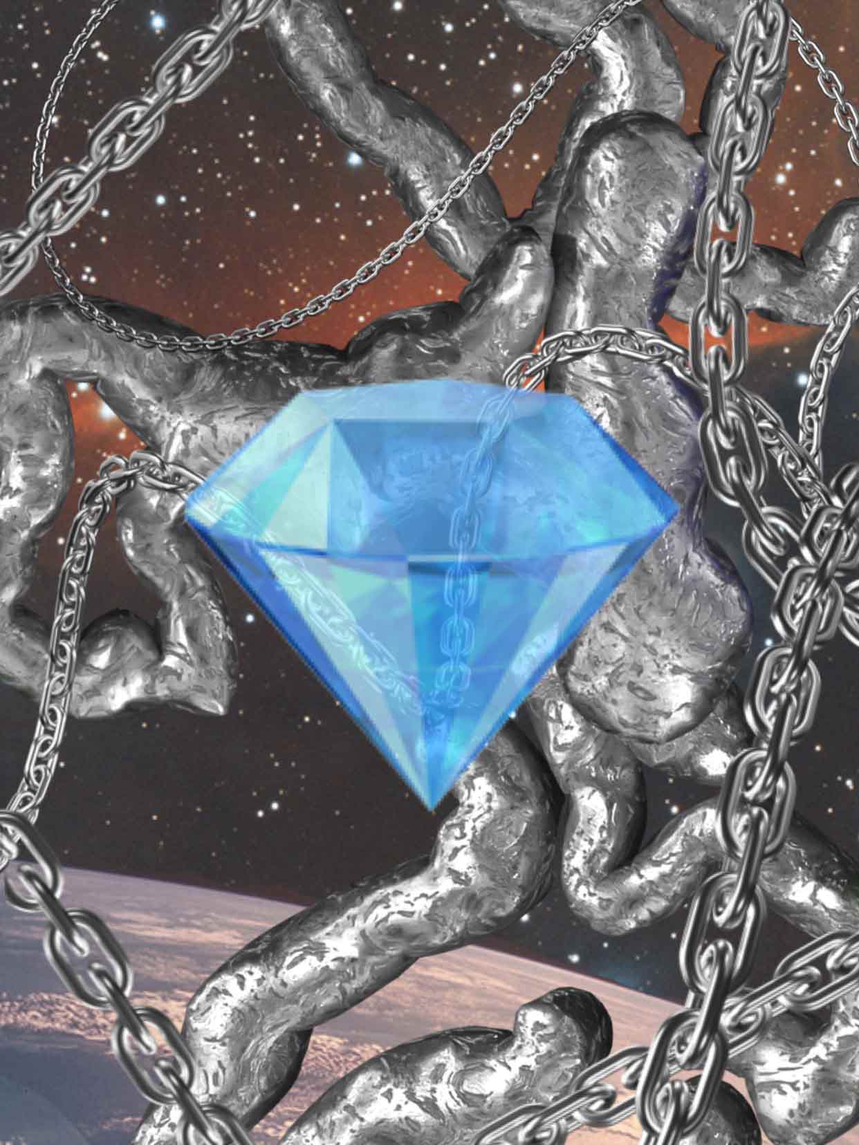 Imagen futurista con diamante de Aina Losange